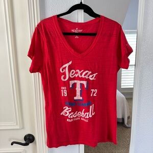 Texas Rangers V-Neck T-Shirt